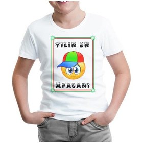 Resim Yılın En Cimcimesi Beyaz Çocuk Tshirt 