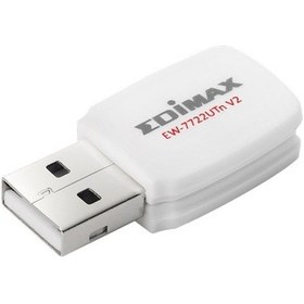 Resim Edimax Ew-7722Utn V2 300Mbps Kablosuz N Mini USB Adaptör 