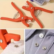 Resim 50 Paslanmaz Çelik Çıtçıt Bağlantı Elemanı ve Pensesinden Oluşan Eksiksiz Bir Set, Çeşitli Metal Çıtçıtlar ve Kurulum Aletleri Dahil, DIY El Sanatları, Giyim, Çantalar vb. İçin Uygun - Kapsamlı Bir Çıtçıt Aksesuar Seti. 