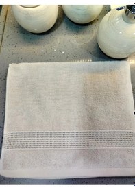 Resim Deluxe Pamuklu Low Twist El Havlusu 30x50 Cm Bej Gri 