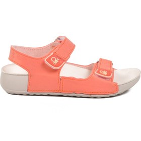 Resim United Colors Of Benetton Somon Cırtlı Kız Çocuk Sandalet BN-1421 P 