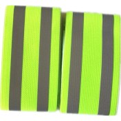 Resim Pengfu Shop No.5 Tarzı 2 Adet Yansıtıcı Bant Bilezik Kemer Emniyet Gümüş Yansıtıcı Kumaş Dikmek Reflektör Bant Askısı Yelek Dokuma Uyarı Kemeri (Yurt Dışından) 