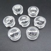 Resim 6 Adet Yüksek Güçlü Taklit Lümen Lamba Lensleri - 13mm Konveks Lens, 60° Geniş Açılı, Şeffaf Dayanıklı Plastik DIY Aydınlatma ve Dekoratif Projeler İçin (Elektriksiz) 