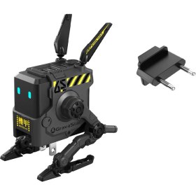 Resim Gravastar ALPHA65 Gri Robot Figürlü 65W Hızlı Şarj Adaptörü 