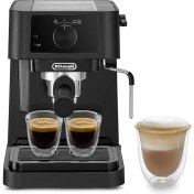 Resim Pearl Shop Stilosa Ec 230.BK – Geleneksel Espresso Süzgeç Makinesi, Manuel Süt Köpürtücülü Espresso Makinesi, Espresso Tozu, 1 L Su Tankı, Siyah 