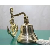 Resim Periboia Pirinç Duvara Asmalı Çapalı Çan 