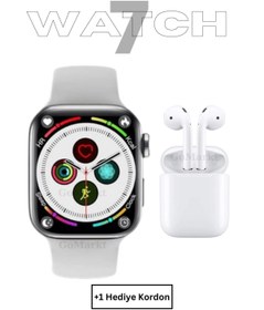 Resim GoMarkt Smart Watch 6 Series Ve I12 Bluetooth Kulaklık Ios & Android Uyumlu Ikili Set 