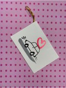 Resim demontecraft Hediye kartı not karti 6.5x9.5 ölçü 1 adet 