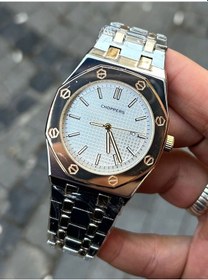 Resim Choppers Gümüş Renk Çelik Kordon Beyaz Renk Kadran Detay - Modern Klasik Tasarım Erkek Kol Saati Gold 