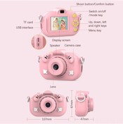 Resim Tenfowee "12mp Çocuk Dijital Fotoğraf Makinesi - 1080p Video, 2.0 Ips Ekran, Oyunlar Ve Çıkartmalar, 800mah Pil Mavi " 