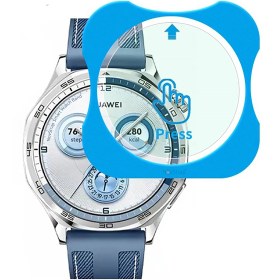 Resim NovStrap Huawei Watch Gt5 46mm ile Uyumlu Ekran Koruyucu 9H Temperli Cam Kolay Uygulama Aparatlı 