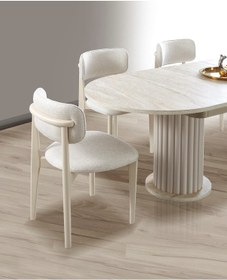 Resim Hisar 6lı Sandalye Bej 