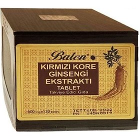 Resim Balen Kırmızı Kore Ginseng Tablet ( Tahta Kutu ) 120 Tablet 