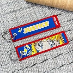 Resim Genérico Anahtarlık Anime Serena, Motosiklet, Araba, Sırt Çantası, Anahtar, Motosikletçiler için Anahtarlık, Manga Kumaşından Orijinal Anahtarlık, Turuncu, 12 x 3 