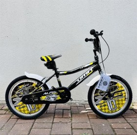 Resim ÜMİT 2047 ALPINA-M-BMX-V-ERKEK ÇOCUK BİSİKLETİ V 20 JANT SİYAH SARI 