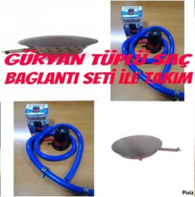 Resim Uzmanhırdavat Güryan Tüplü 65 Cm Saç Katmer Saçı Yufka Saçı Hortumu,kelepcesi Ve Vanası Tam Takım 