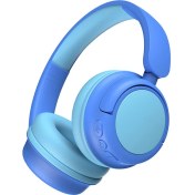 Resim Wiwu Kulak Üstü Kablolu ve Bluetooth Bağlantılı Kulaklık Wiwu Ktd-02 Çocuklara Özel Bluetooth V5.3 Mavi 