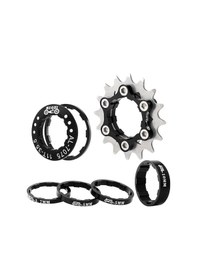 Resim Suntek 16t Tek Hızlı Volan Seti Kaset Göbekleri Için Siyah 