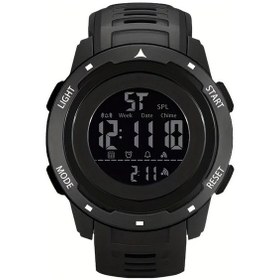Resim Gaojunshop01 1 Adet Erkekler İçin Sarı Kadranlı Lüminesanslı Dijital Kronograf Takvimli Spor Elektronik Saat Diğer 