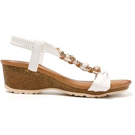 Resim Sandalet Kadın 25y151-5 By Guja Beyaz Beyaz 