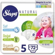 Resim Sleepy Naturel Bebek Bezi 3lü Jumbo 5 No 72 li 