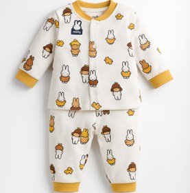 Resim Uğur bebe Miniworld %100 Pamuk Önden Çıtçıtlı Yumuşacık Bebek Pijama Takımı Rahat ve Annelerin İlk Tercihi 