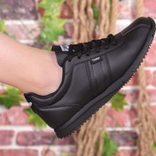 Resim Jump Siyah - 22211 Bağcıklı Anatomik Taban Kadın Spor Ayakkabı 