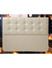 Resim Bengi Ticaret Başlık Alc Çiğdem Model 120 cm Deri Kumaş Modern Krem Renk Kapitone El Yapımı 