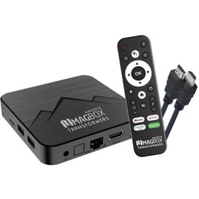 Resim ECONA Magbox Magroid Transformers 32 Gb Hdd 4 Gb Ram Bluetooth 5G Wifi Ses Komut Kumandalı Android Tv Box 