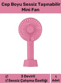 Resim Özel Üretim Usb Şarjlı 3 Kademeli Sessiz Taşınabilir Mini Fan Pervaneli Soğutucu Küçük Vantilatör 