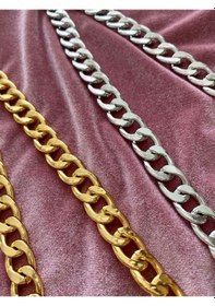 Resim Classic Zincir Çanta Askısı Altın Rengi Gümüş 