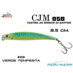 Resim Molix Casting Jig Minnow 85 - 8.5 Cm. Sahte Balık, -28 Verde Tem 