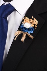 Resim Esgue Yaka Çiçeği Mavi 