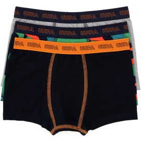 Resim U.S. Polo Assn. Erkek Çocuk 3'lü Boxer US1373 24K LACI Lacivert 
