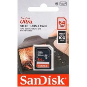 Resim Sandisk Ultra 64gb 100mb/s Sdxc Hafıza Kartı Sdsdunr-064g-gn3ın 