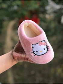 Resim Bold Boutique Sevimli Kedi Figürlü Kışlık Babet Panduf Ev Botu Ev Ayakkabısı Kreş Ayakkabısı 