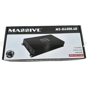 Resim Massive MS-K4300.4D 4x300 W RMS Profesyonel Oto Amfi 