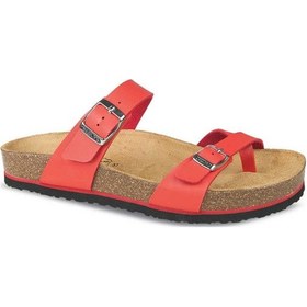 Resim 9910-z34 Ceyo Ortopedik Kadın Parmak Arası Terlik - Kırmızı 