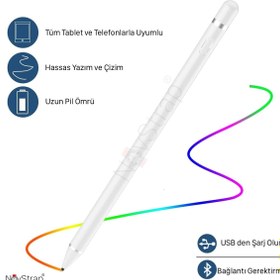 Resim NovStrap Ipad Air 4/5 Nesil 10.9 Inç Ile Uyumlu Dokunmatik Tablet Kalemi Pencil Dz870 