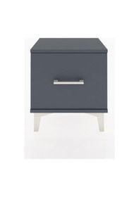 Resim Arges Komodin Tek Çekmeceli 44x30x48 Antrasit-antrasit Antrasit 