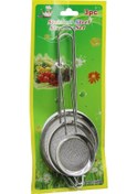 Resim 3pcs Set Mini 5-7-8cm Tel Süzgeç Metal Çerçece Metal Sap 8.5-10 