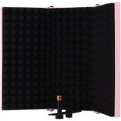 Resim Lemestar Füme Mikrofon Ruhsatı, Abs+spons Materyal, Katlanabilir Taşınabilir, Dışarıdaki Gürültüyü Azaltır, Ses Kaydı Ve Şarkı İçin Uygundur 10.1" 