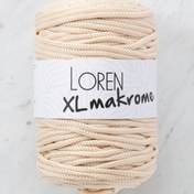 Resim Loren XL Makrome Açık Bej El Örgü İpi - R040 - 33705 
