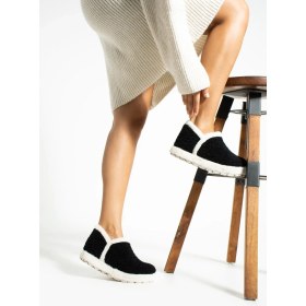 Resim Trios Shoes Kadın Kürklü Kaymaz Taban Peluş Ev Botu Panduf TS1152 