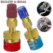 Resim R1234yf - R134a Hızlı Bağlantı Elemanları 2 Adet Yüksek Kaliteli Konnektör Adaptörleri 