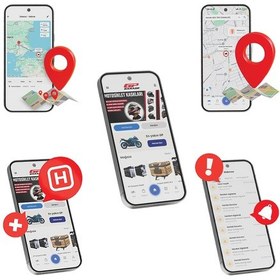 Resim Gp Garaj Tkp001 Motosiklet Takip Ve Güvenlik Sistemi + Siren Alarm Modülü + Blokaj Sistemi + 2 Yıllık Lisans 