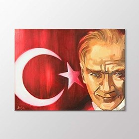 Resim Arty Tablo Atatürk Yağlı Boya AMZ-AKB032-x 55x40 