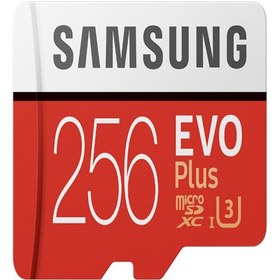 Resim Samsung Evo Plus 256 GB Hafıza Kartı MB-MC256HA/EU Kırmızı 