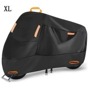 Resim Cloud011 210d Oxford Bisiklet Ve Motosiklet Yağmurluk Kılıfı Su Geçirmez Kilitli Siyah Xl 