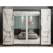Resim Bella Sürgü Kapaklı Dolap Gardırop FBMD 208 CM 